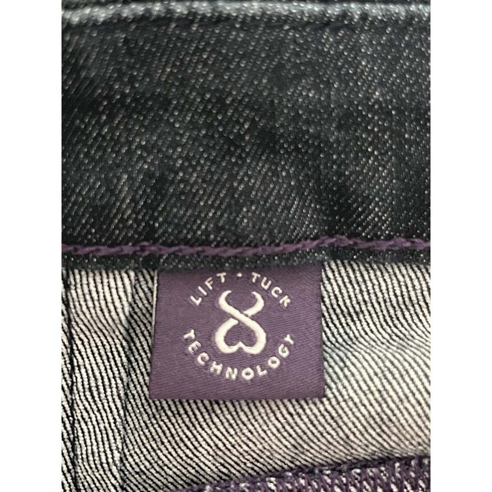 NYDJ Michelle Trouser Jeans 8 Dark Wash Flare Lift Tuck Office Teacher Nautical - Picture 6 of 9